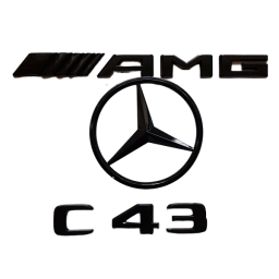 Emblematy tył  C43 w205  (sedan) komplet