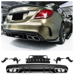 Dyfuzor (CHROM) C63 AMG do Mercedesa W205 2014-2020