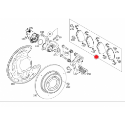 Klocki Tył Mercedes A45 s CLA45 s GLA GLB c118 w177 a45s OEM Mercedes Benz