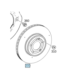 Tarcze OEM Mercedes A 35 CLA 35 GLB 35 GLA 35 tył 2szt