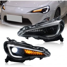 VLAND LED DRL do GT86 FT86 BRZ FRS ZN6 2012-2019 przednie światło, ze wskaźnikiem sekwencyjnym