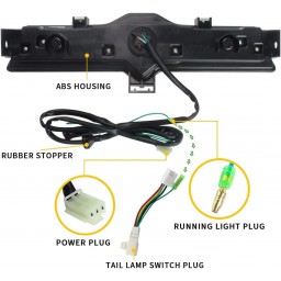 VLAND Światło zderzaka LED do GT86 2012-2019 BRZ 2013-2018 FRS 2012-2016, tylne dolne światło LED (dymne)