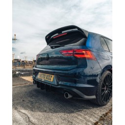 VW GOLF GTD I GTE, GOLF GTI I GOLF R MK8 SPOILER TYLNY CLUBSPORT W KOLORZE CZARNYM BŁYSZCZĄCYM (2019+)