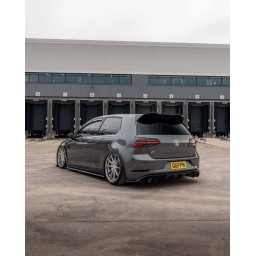 VW GOLF, GOLF GTI I GOLF R MK7 / MK7.5 EVO-1 SPOILER TYLNY W KOLORZE CZARNYM BŁYSZCZĄCYM FIRMY ZAERO (2013-2020)