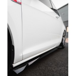 PROGI BOCZNE VW GOLF R & GOLF GTI MK7 / MK7.5 EVO-1 GLOSS BLACK FIRMY ZAERO (2014-2020)