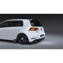 DYFUZOR TYLNY VW GOLF GTI MK7.5 EVO-1 GLOSS BLACK MARKI ZAERO (2017-2020)