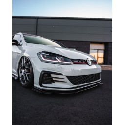 SPLITTER PRZEDNI VW GOLF GTI GTD MK7.5 EVO-1 GLOSS BLACK FIRMY ZAERO (2017-2020)