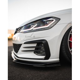 SPLITTER PRZEDNI VW GOLF GTI GTD MK7.5 EVO-1 GLOSS BLACK FIRMY ZAERO (2017-2020)