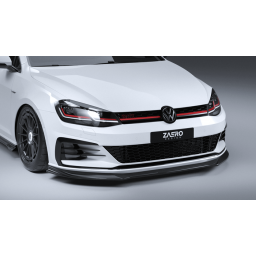 SPLITTER PRZEDNI VW GOLF GTI GTD MK7.5 EVO-1 GLOSS BLACK FIRMY ZAERO (2017-2020)