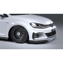 SPLITTER PRZEDNI VW GOLF GTI GTD MK7.5 EVO-1 GLOSS BLACK FIRMY ZAERO (2017-2020)