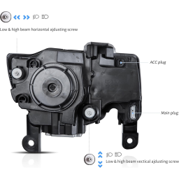 VLAND Reflektory z 2014-2022 J-EE-P1 Grand Cherokee, WK2, BLU DRL