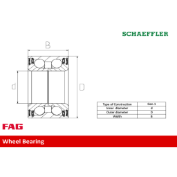 Łożysko piasty koła przód FAG – Mercedes A45 / CLA45 / GLA45 AMG